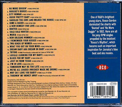 Rosco Gordon - Bootin: The Best Of The RPM Years (24 tracks) [New CD]