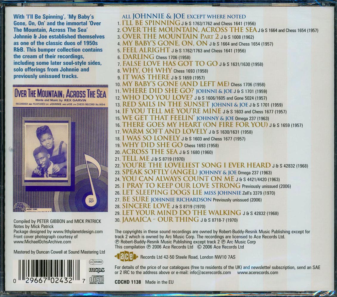 Johnnie & Joe - I'll Be Spinning: The J & S Recordings (30 tracks) [New CD]