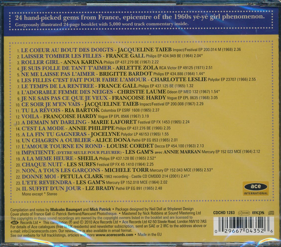 Various - C'est Chic: French Girl Singers Of The 1960s (24 tracks) [New CD]