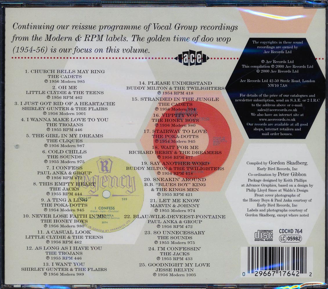 Various - Modern Records Vocal Groups Volume 4 (25 tracks) [New CD]