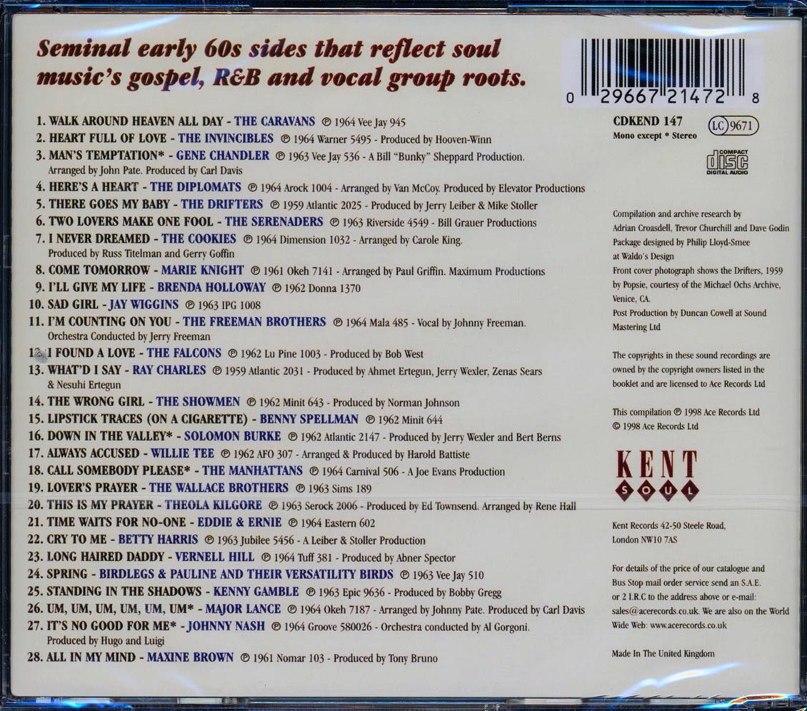 Various - Birth Of Soul Volume 2 (28 tracks) [New CD]