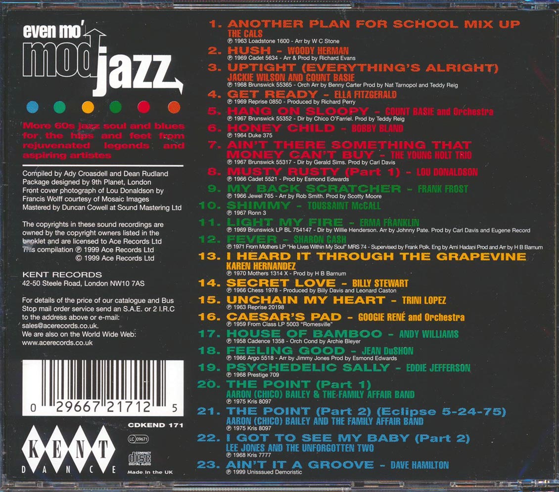 Various - Even Mo Mod Jazz (23 tracks) [New CD]