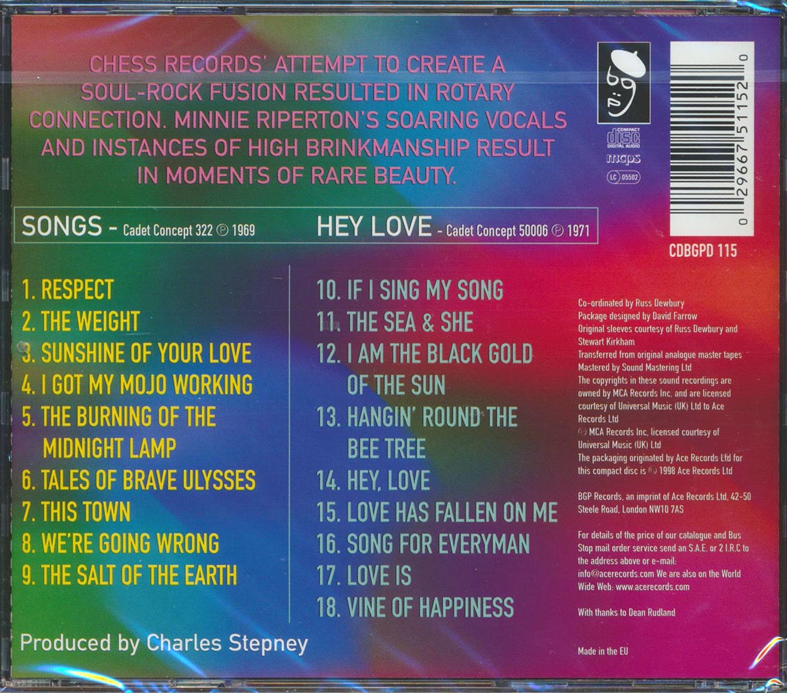 Rotary Connection - Songs + Hey Love [New CD]