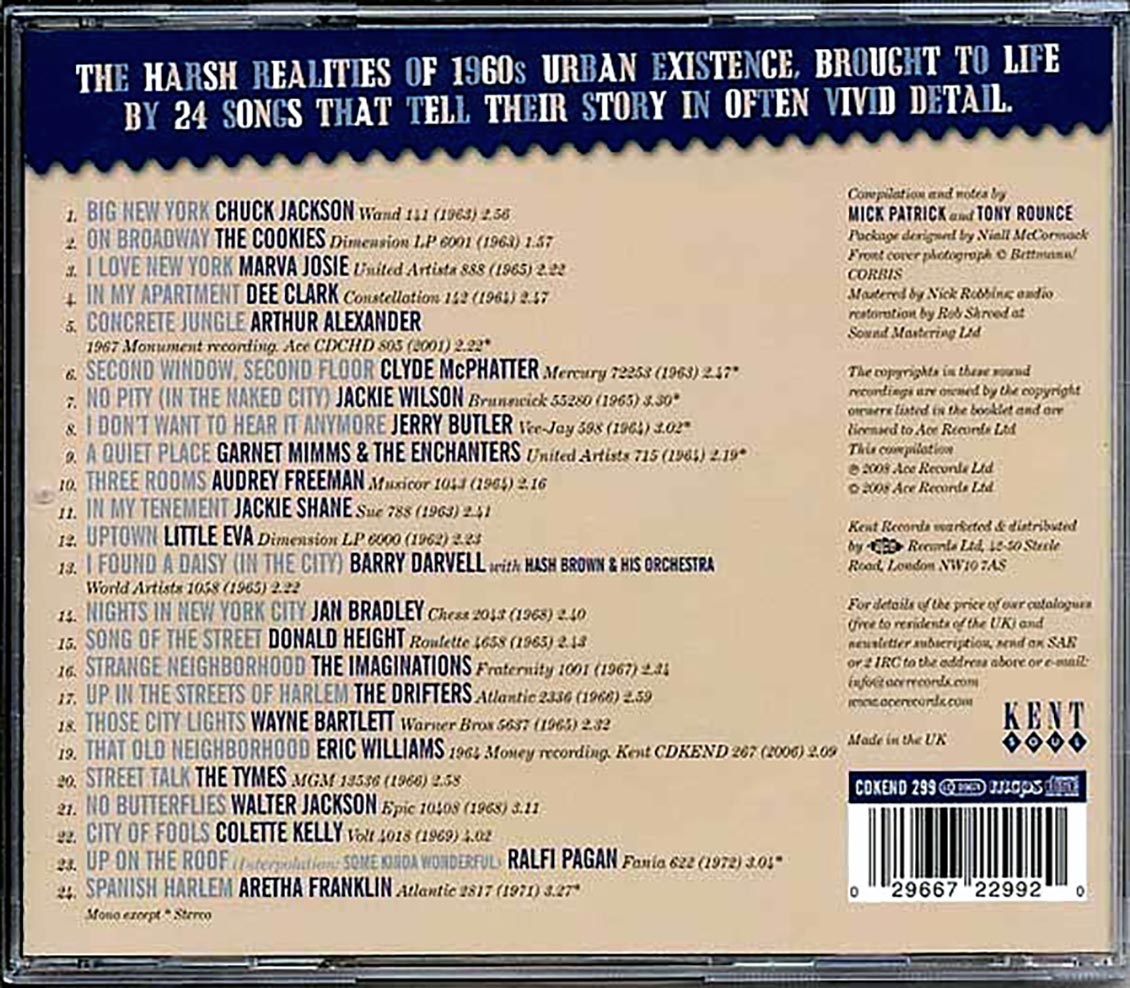 Various - In The Naked City: Songs Of Urban Like 1961-1972 [New CD]