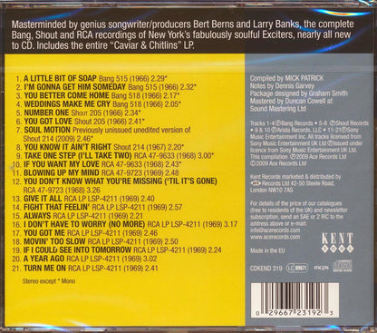 The Exciters - Soul Motion: The Complete Bang, Shout And RCA Recordings 1966-1969 (21 tracks) [New CD]