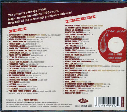Jimmy Donley - In The Key Heartbreak: The Complete Tear Drop Singles And More (56 tracks) (2xCD) [New CD]