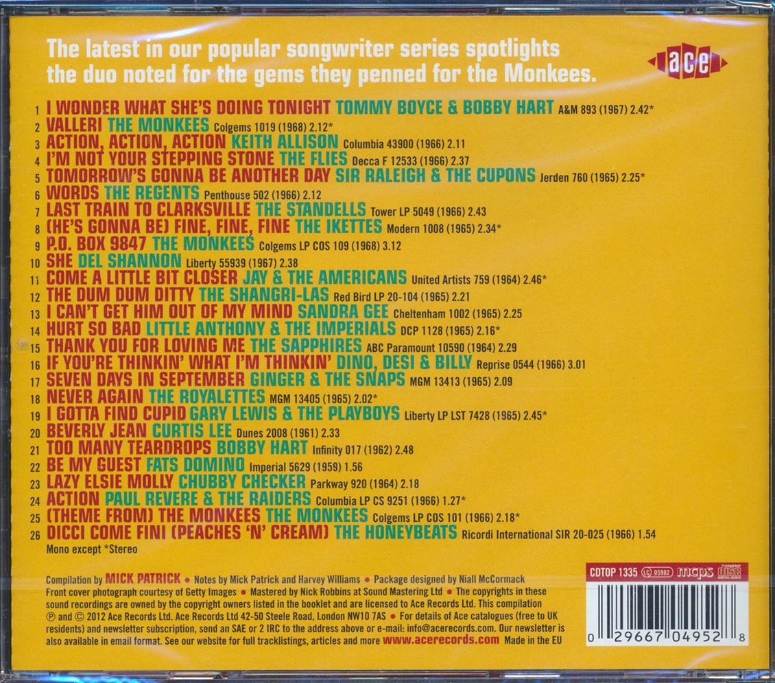 Various - Action: The Songs Of Tommy Boyce & Bobby Hart (26 tracks) [New CD]