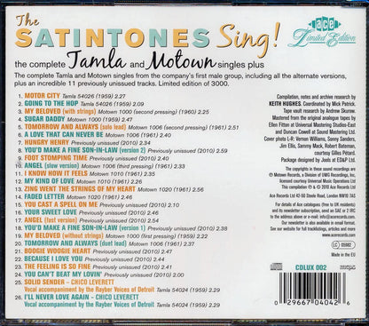 The Satintones - The Satintones Sing: The Complete Tamla And Motown Singles Plus (26 tracks) [New CD]