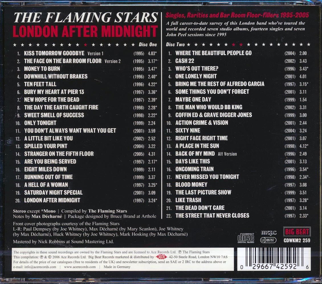 The Flaming Stars - London After Midnight (42 tracks) (2xCD) [New CD]