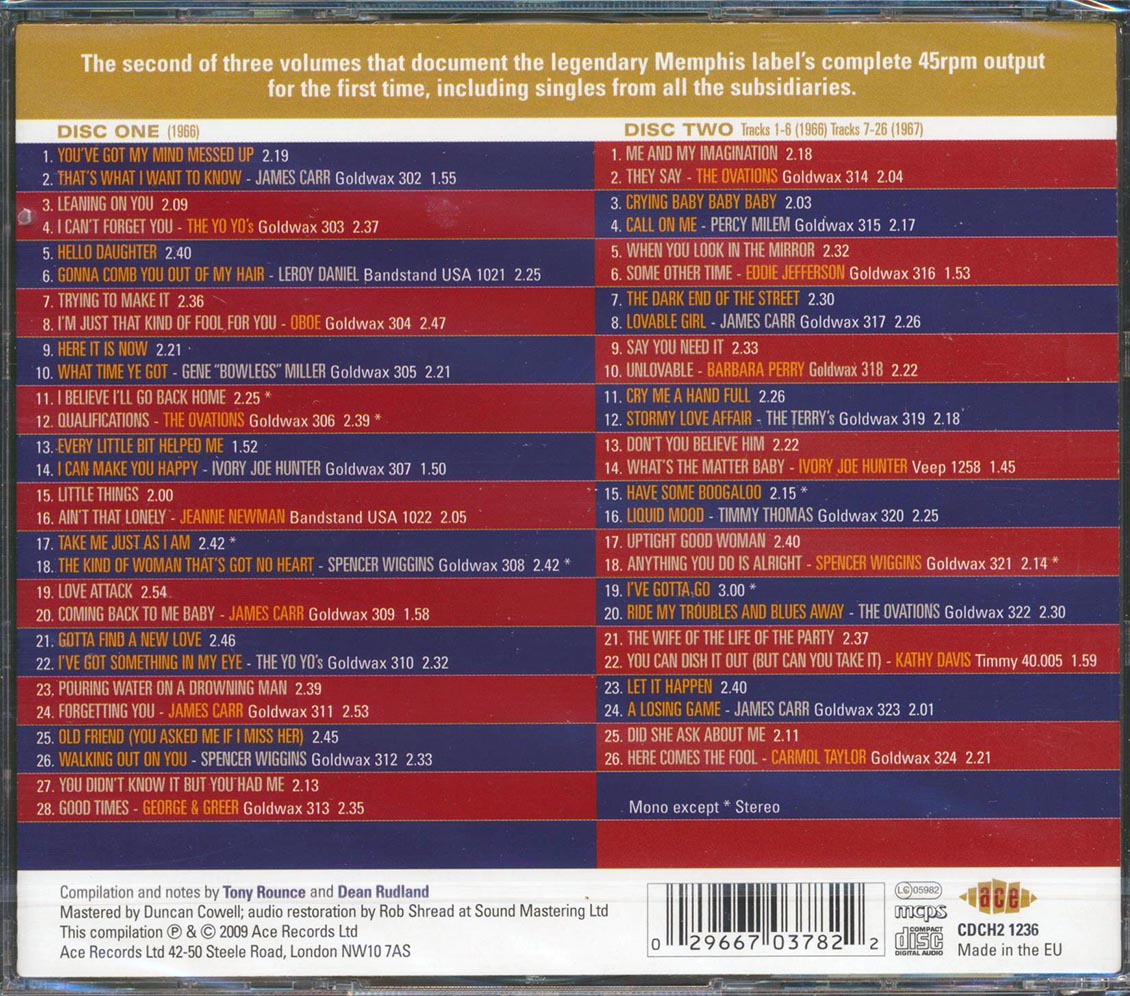 Various - The Complete Goldwax Singles Volume 2 1966-1967 (54 tracks) (2xCD) [New CD]