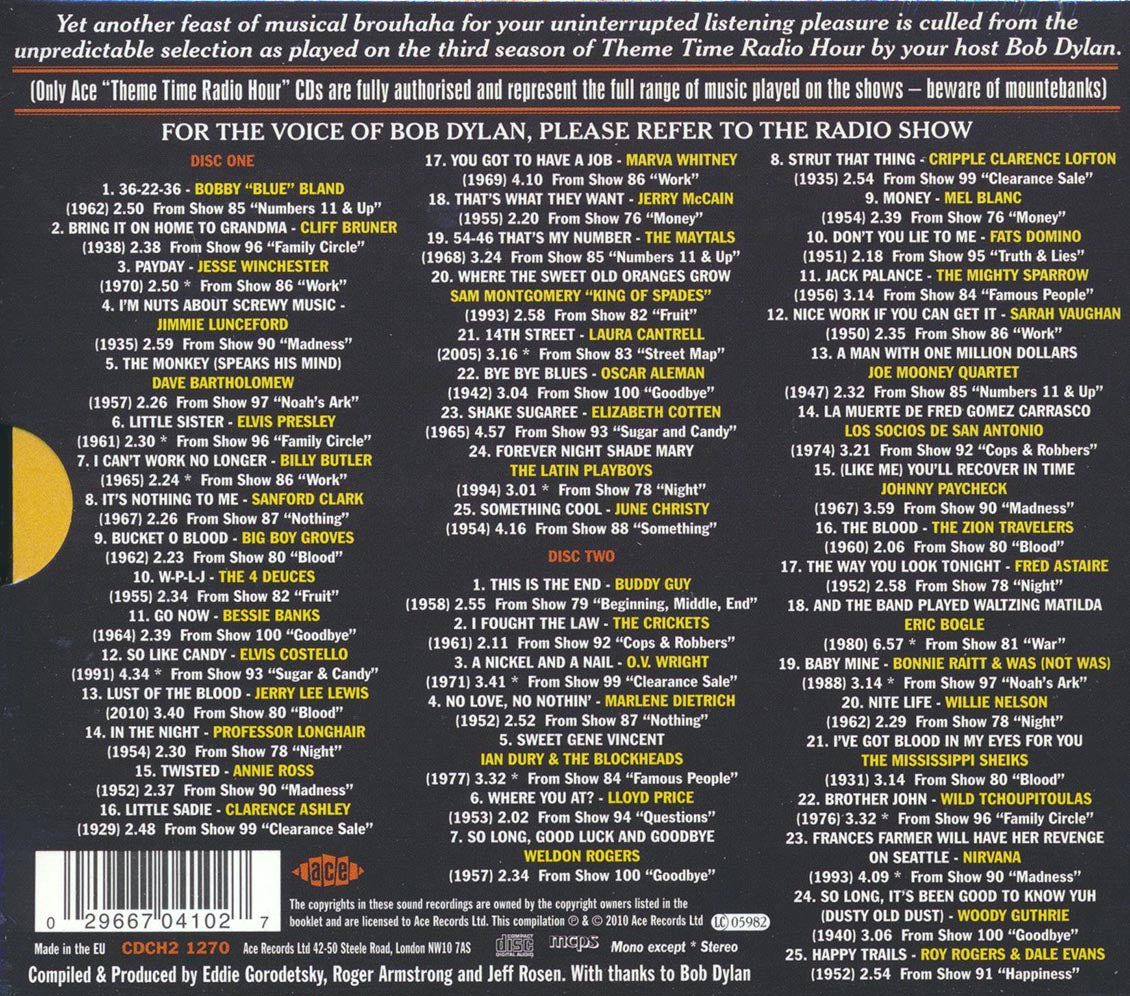 Various - Theme Time Radio Hour Season 3 With Your Host Bob Dylan (50 tracks) (2xCD) [New CD]
