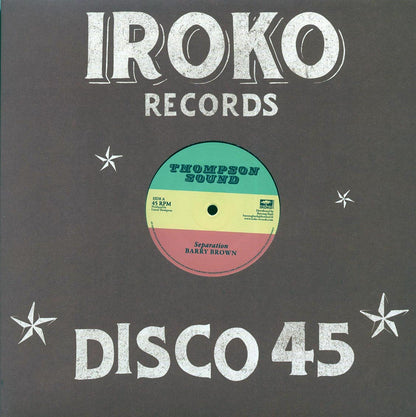 Barry Brown - Separation (Extended Mix)  /  Roots Radics - Scientist In Fine Style [New Vinyl 12"]