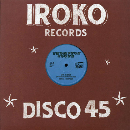 Linval Thompson - Give Me Back; Roots Radics - Version  /  Linval Thompson - Lump Sun; Roots Radics - Version [New Vinyl 12"]