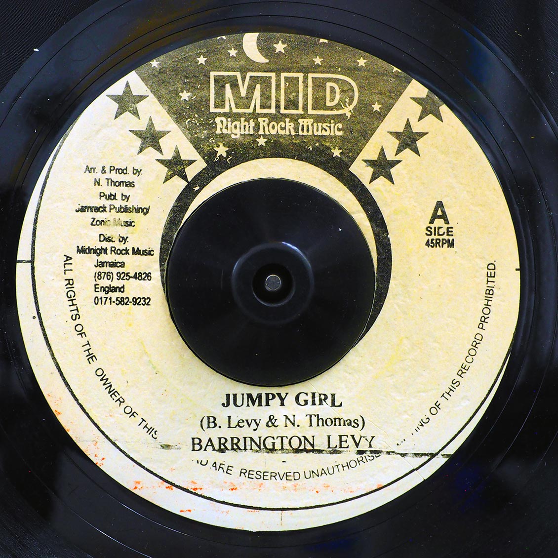 Barrington Levy - Jumpy Girl [New Vinyl Record 7" Single]