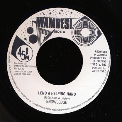 Knowledge - Lend A Helping Hand (rhythm: "Knowledge - Lend A Helping Hand") [New Vinyl 7"]
