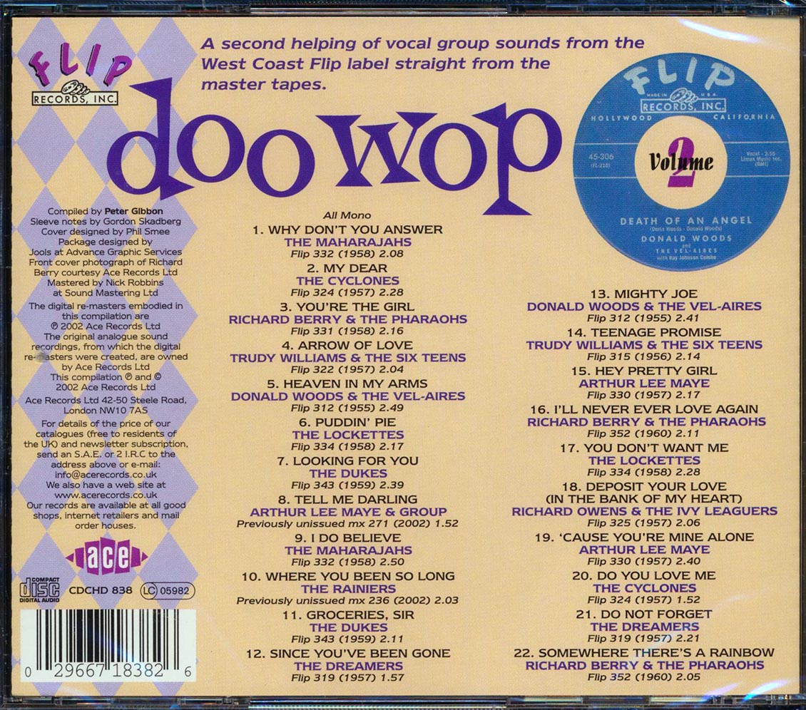 Various - Flip Doo Wop Volume 2 (22 tracks) [New CD]