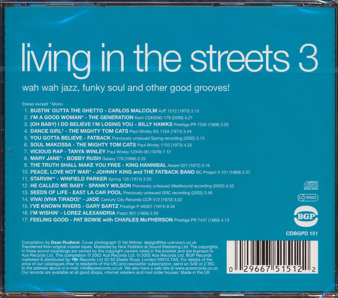 Various - Living In The Streets 3: Busting Out Of The Ghetto (Wah Wah Jazz, Funky Soul And Other Good Grooves) [New CD]