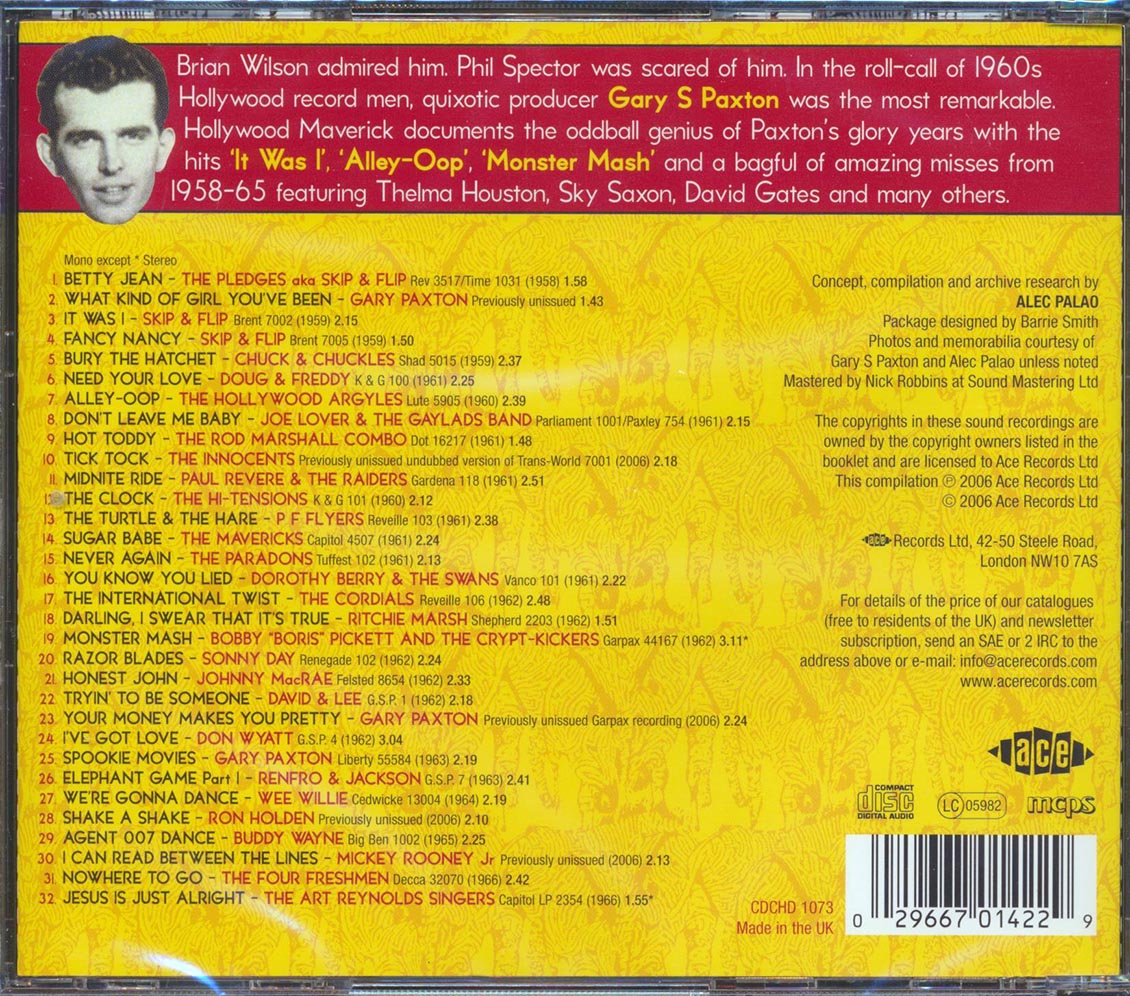 Various - Hollywood Maverick: The Gary Paxton Story (32 tracks) [New CD]