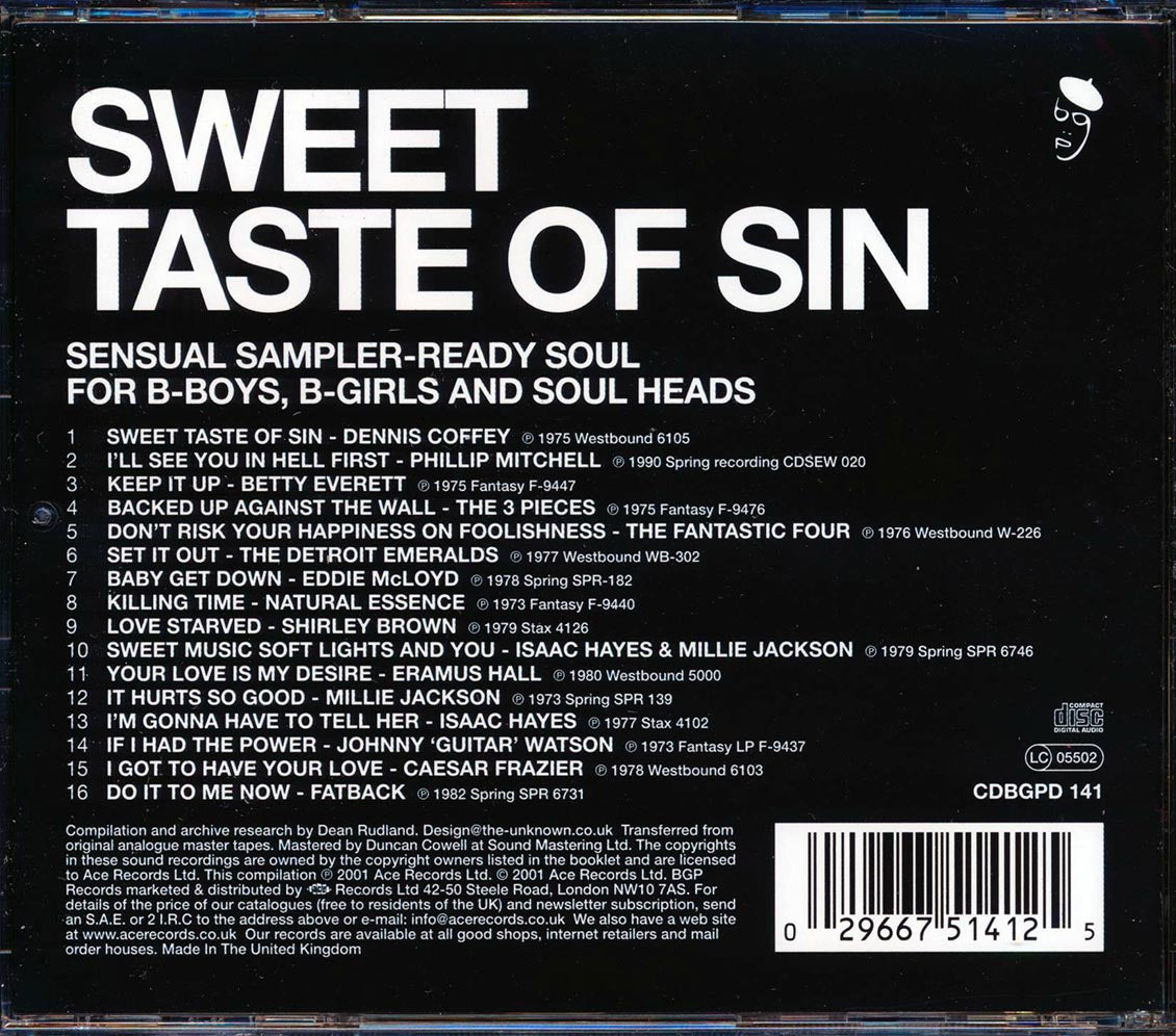 Various - Sweet Taste Of Sin: Sensual Breakbeat Soul [New CD]
