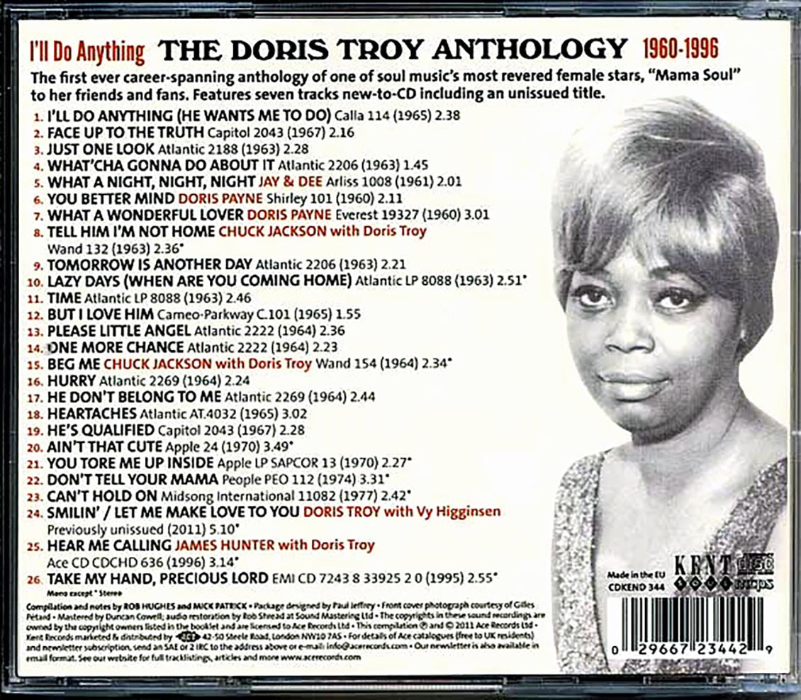 Doris Troy - I'll Do Anything: The Doris Troy Anthology 1960-1996 (26 tracks) [New CD]