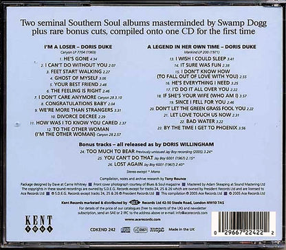Doris Duke - I'm A Loser: The Swamp Dogg Sessions And More (26 tracks) [New CD]
