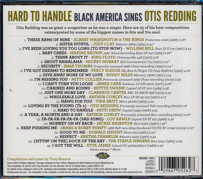 Various - Hard To Handle: Black America Sings Otis Redding (25 tracks) [New CD]