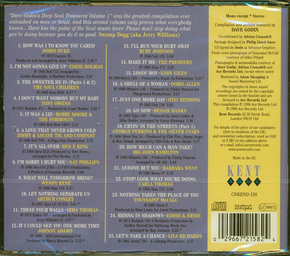 Various - Dave Godin's Deep Soul Treasures Taken From The Vaults Volume 2 (25 tracks) [New CD]