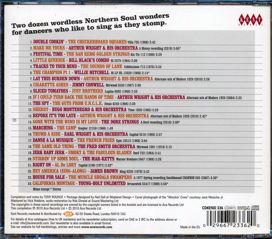 Various - Double Cookin: Classic Northen Soul Instrumentals (24 tracks) [New CD]
