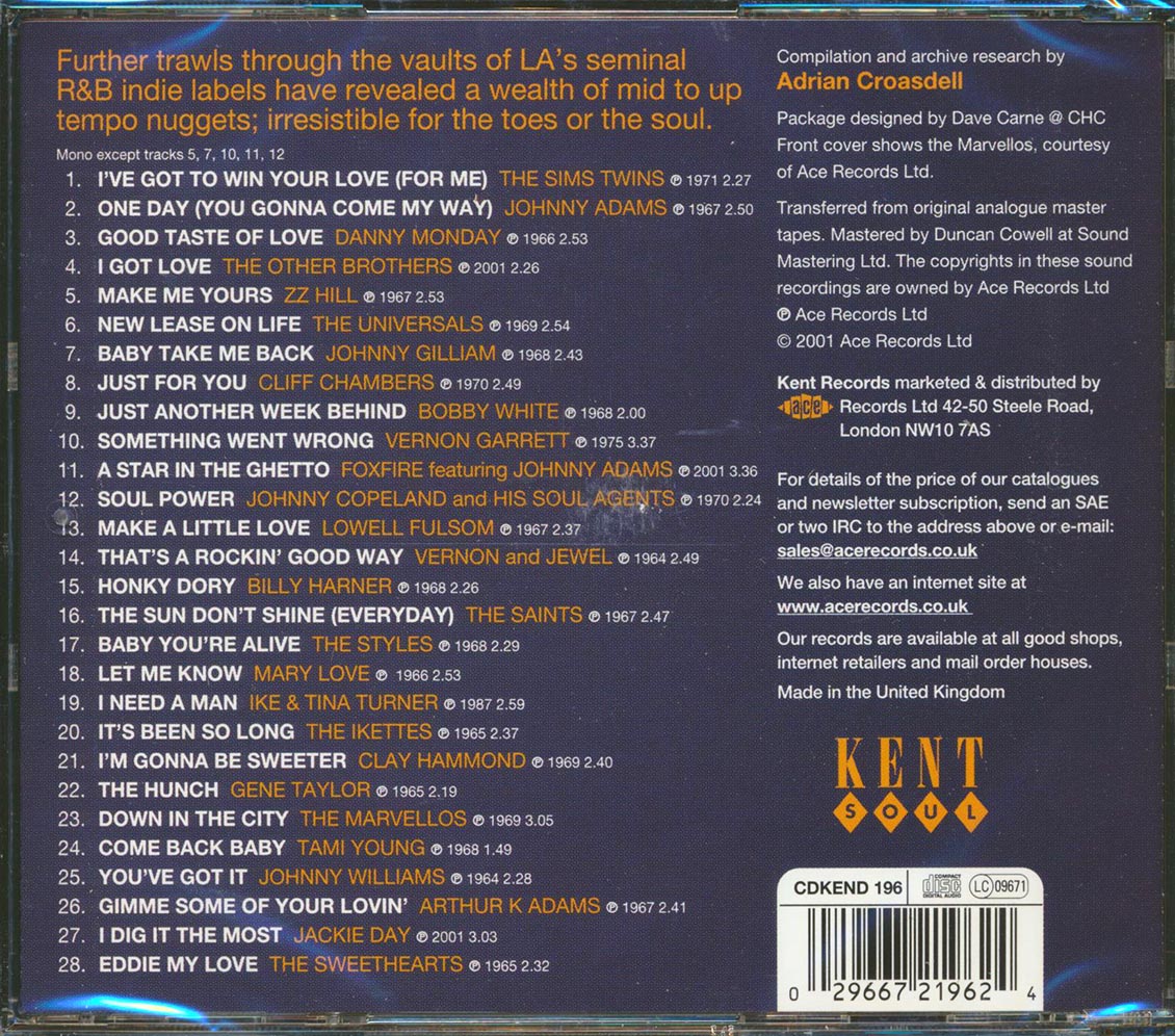Various - For Connoisseurs Only: Kent & Modern Soul Collectables (28 tracks) [New CD]