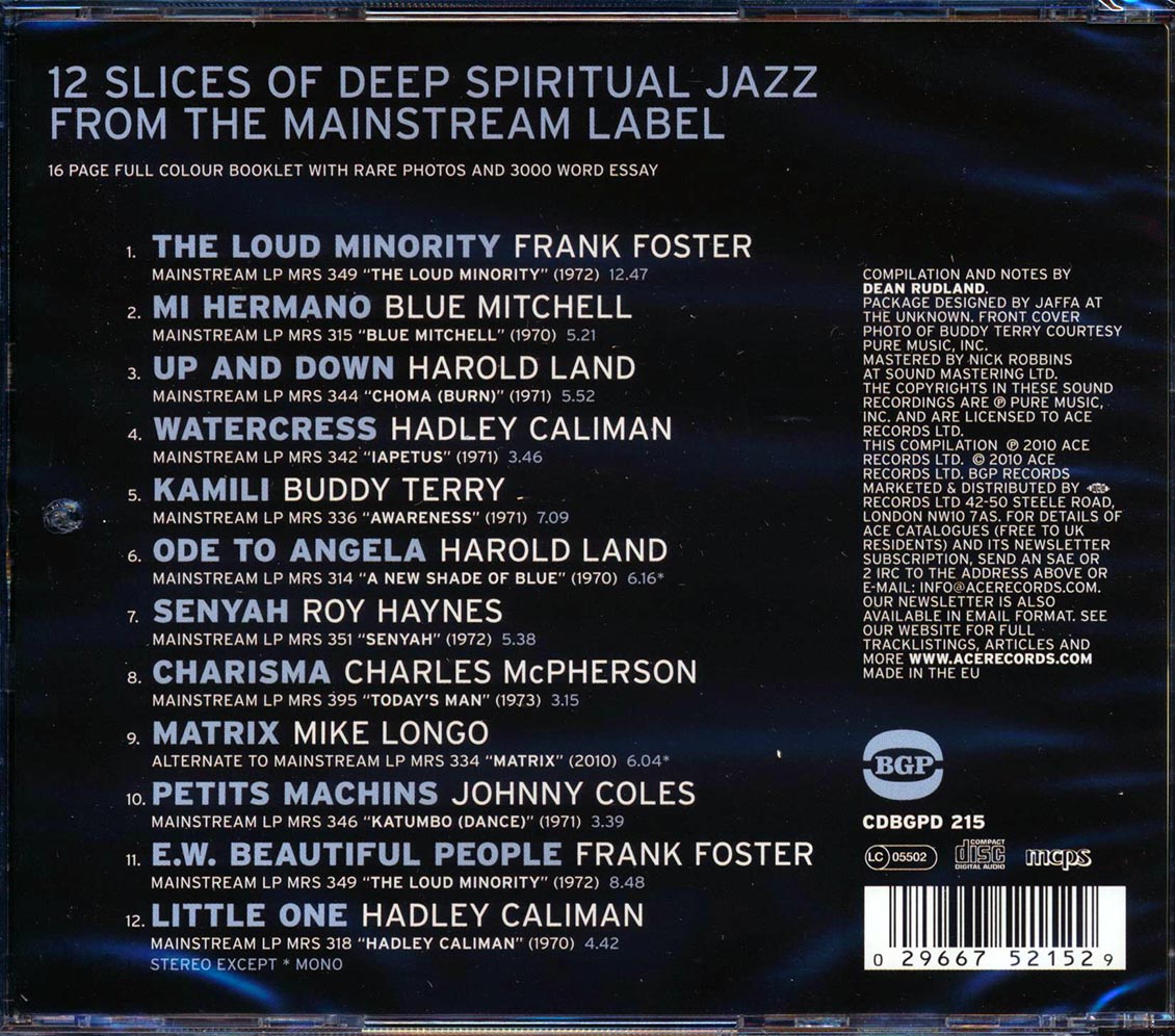 Various - A Loud Minority: Deep Spritual Jazz From Mainstream Records 1970-1973 [New CD]