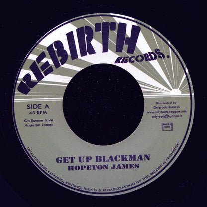Hopeton James - Get Up Blackman  /  Version (France press) [New Vinyl 7"]