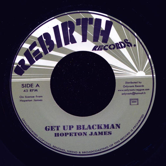 Hopeton James - Get Up Blackman  /  Version (France press) [New Vinyl 7"]