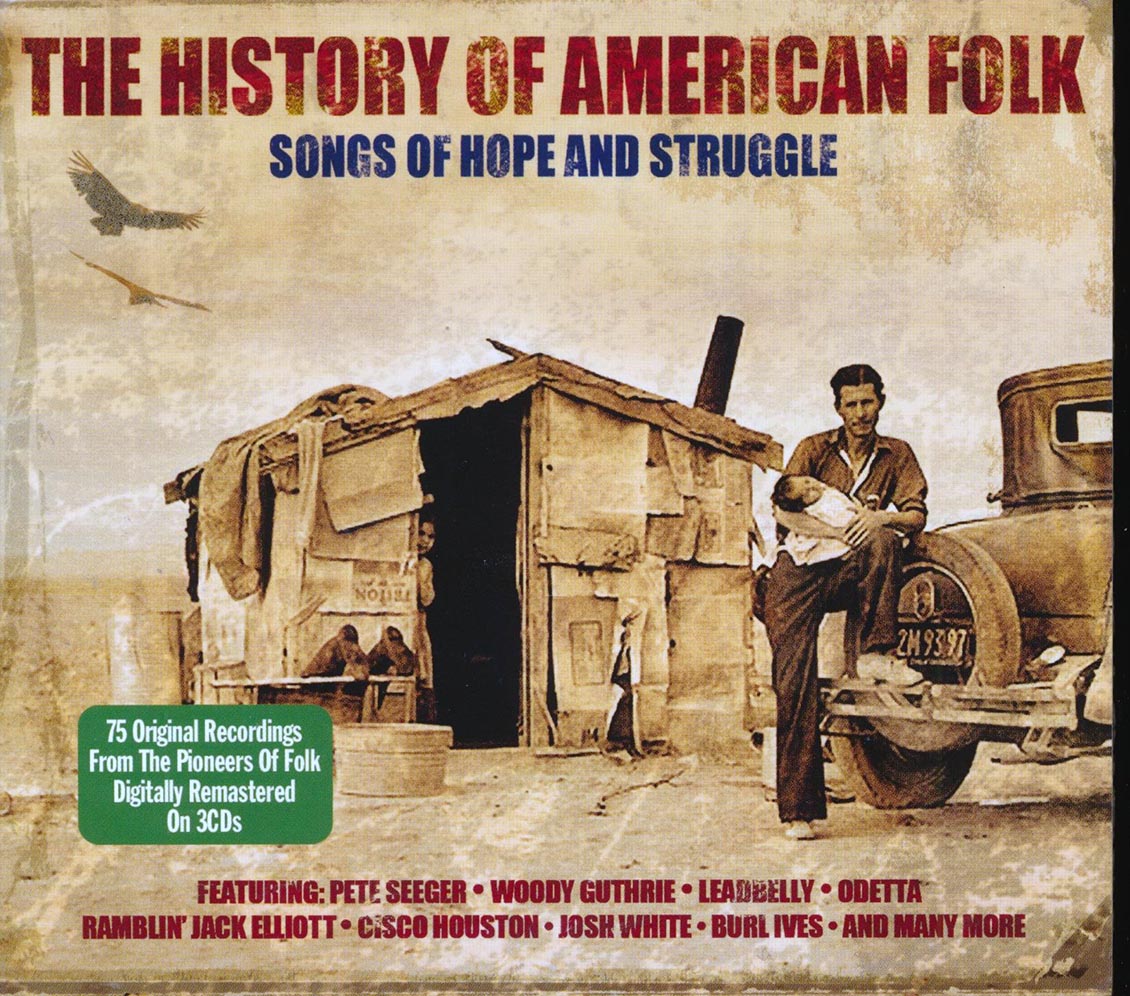 Various - The History Of American Folk: Songs Of Hope And Struggle (75 tracks) (3xCD) (deluxe 3-fold digipak) [New CD]