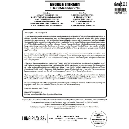 George Jackson - The Fame Sessions (180g) [New]