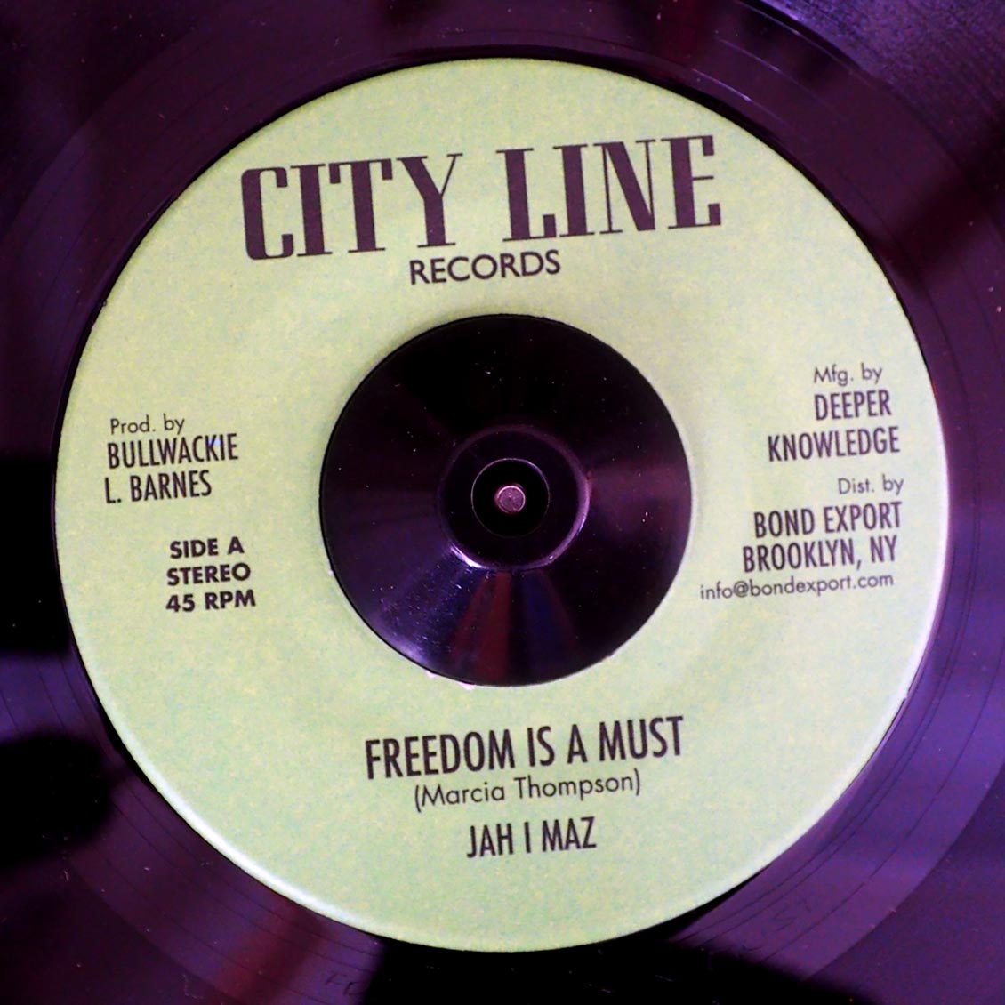 Jah I Maz - Freedom Is A Must  /  Baba Leslie - Freedom Dub [New] [New Vinyl 7"]