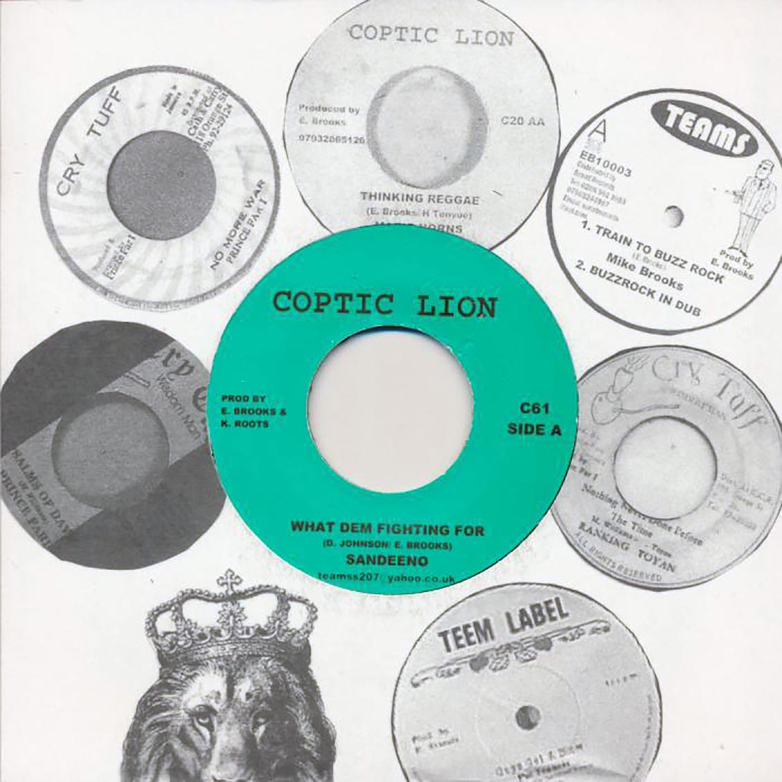 Sandeno - What Dem Fighting For  /  Keety Roots - Dub (rhythm: "Flabba Holt - Praise Jah") [New Vinyl Record 7" Single]