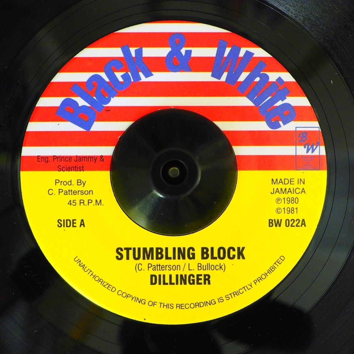 Dillinger - Stumbling Block  /  King Tubby - Page One [New] [New Vinyl 7"]