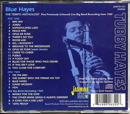 Tubby Hayes - Blue Hayes: The Tempo Anthology (25 tracks) (2xCD) [New CD]