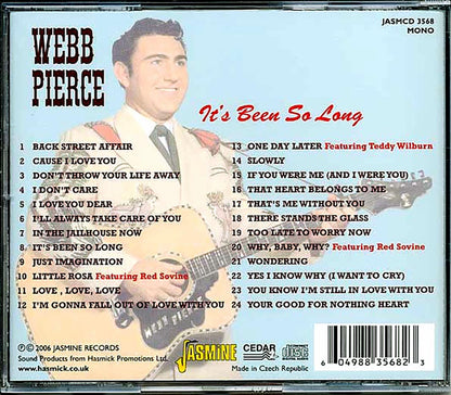 Webb Pierce - It's Been So Long (24 tracks) [New CD]