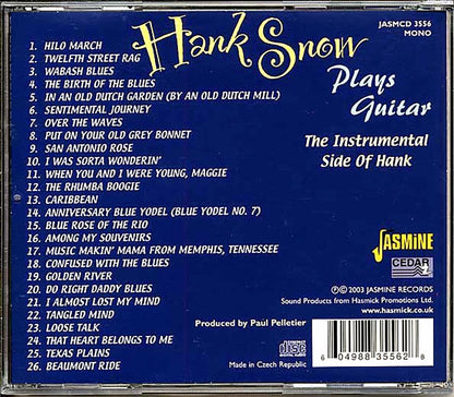 Hank Snow - Plays Guitar: The Instrumental Side Of Hank (26 tracks) [New CD]