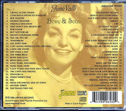 June Valli - Body & Soul (56 tracks) (2xCD) [New CD]