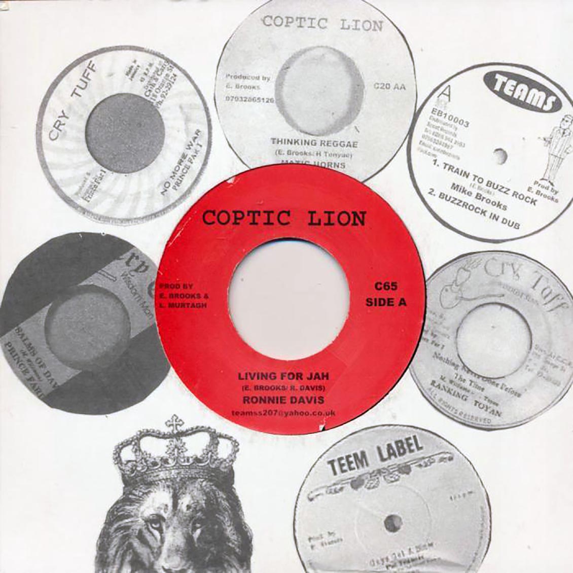 Ronnie Davis - Living For Jah  /  Version (rhythm: "Mike Brooks - Lead Us Jah") [New Vinyl Record 7" Single]