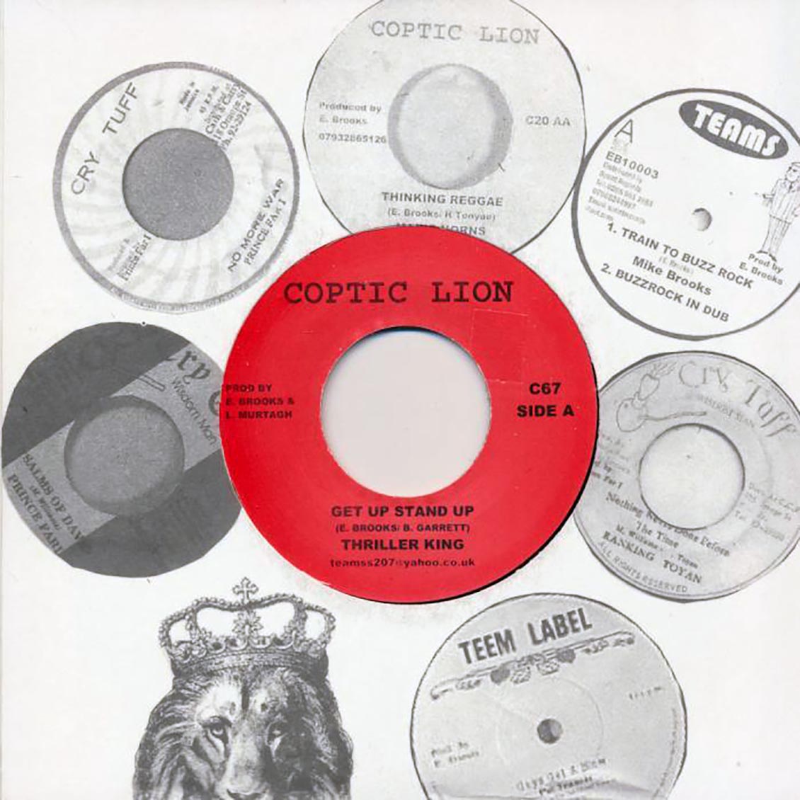 Thriller King - Get Up Stand Up  /  Version (rhythm: "Mike Brooks - Lead Us Jah") [New Vinyl Record 7" Single]