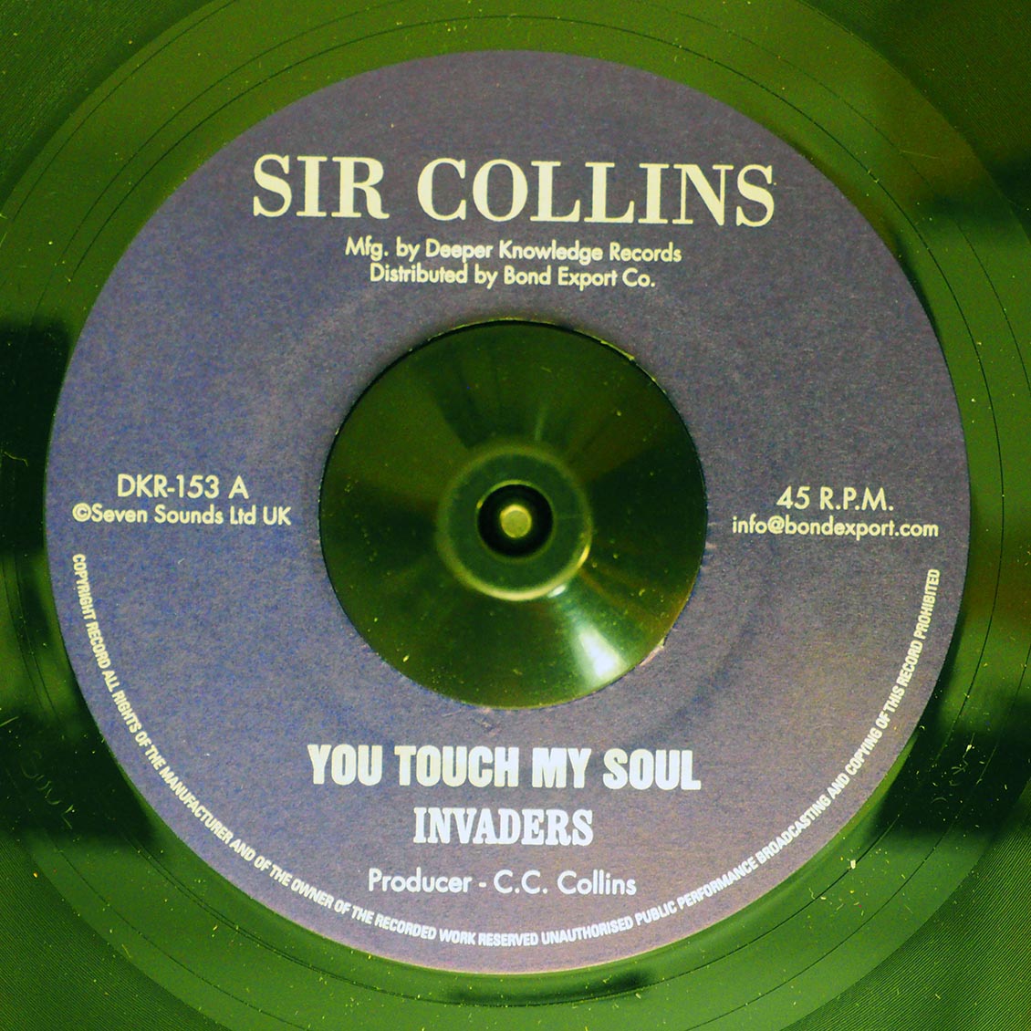 Invaders - You Touch My Soul  /  Invaders - Version (rhythm: "Power House") [New] [New Vinyl 7"]