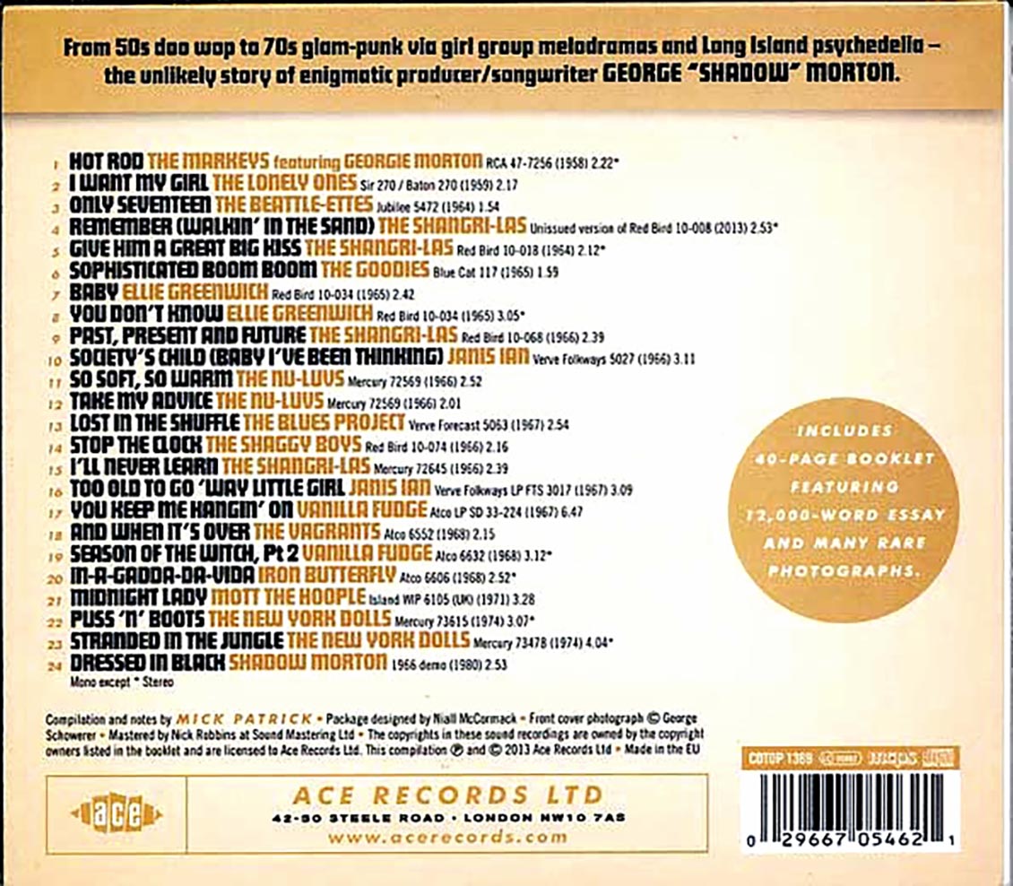 Various - Sophisticated Boom Boom! The Shadow Morton Story (24 tracks) [New CD]