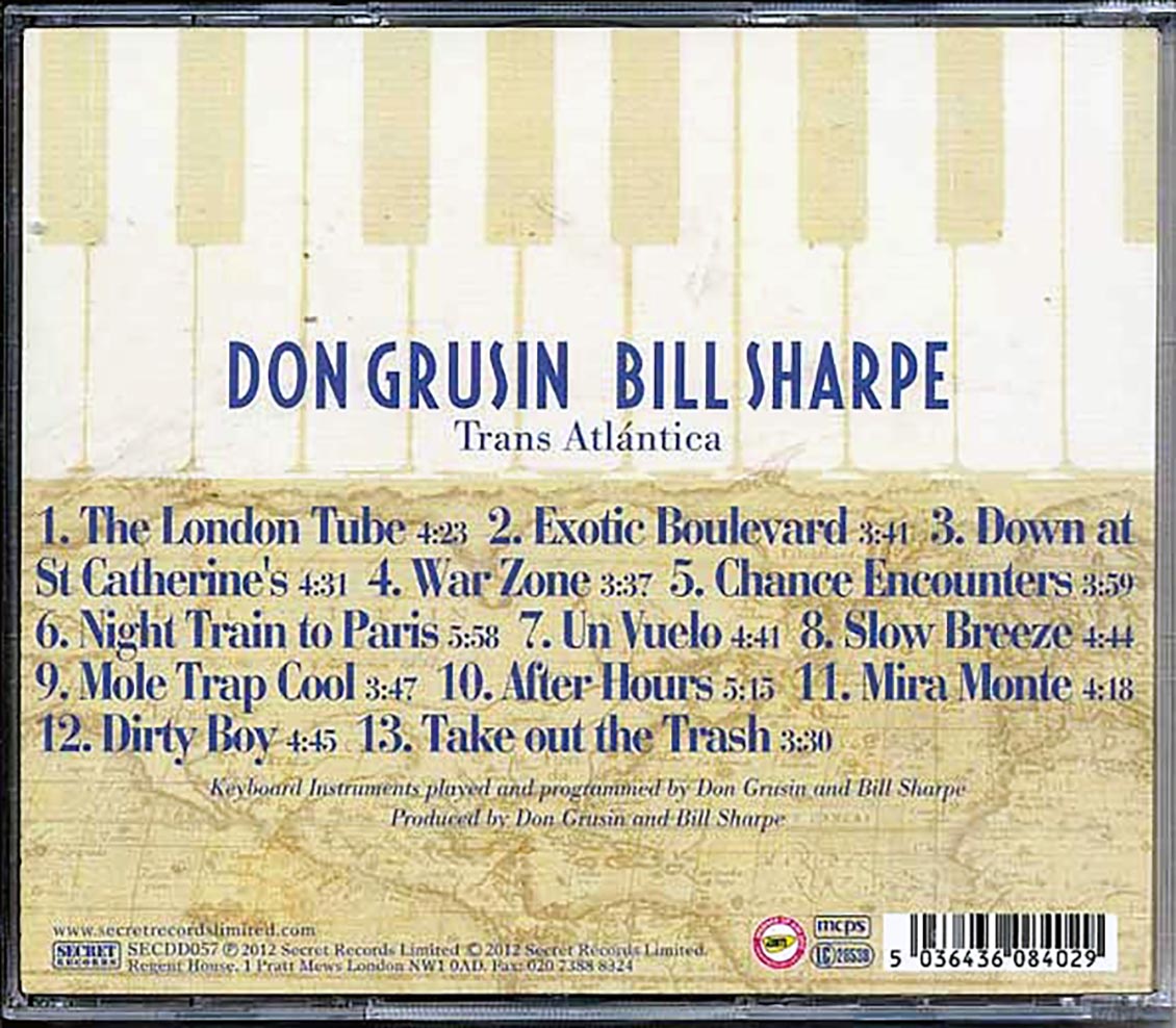 Don Grusin & Bill Sharpe - Trans Atlantica + Geography (2xCD) [New CD]