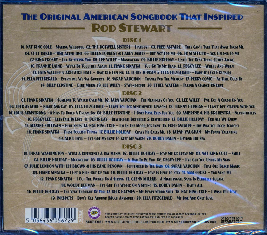 Various - Original American Songbook That Inspired Rod Stewart (3xCD) [New CD]