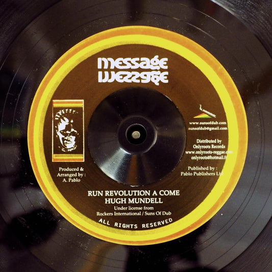 Hugh Mundell - Run Revolution A Come  /  Augustus Pablo - Revolution Dub [New Vinyl Record 7" Single]