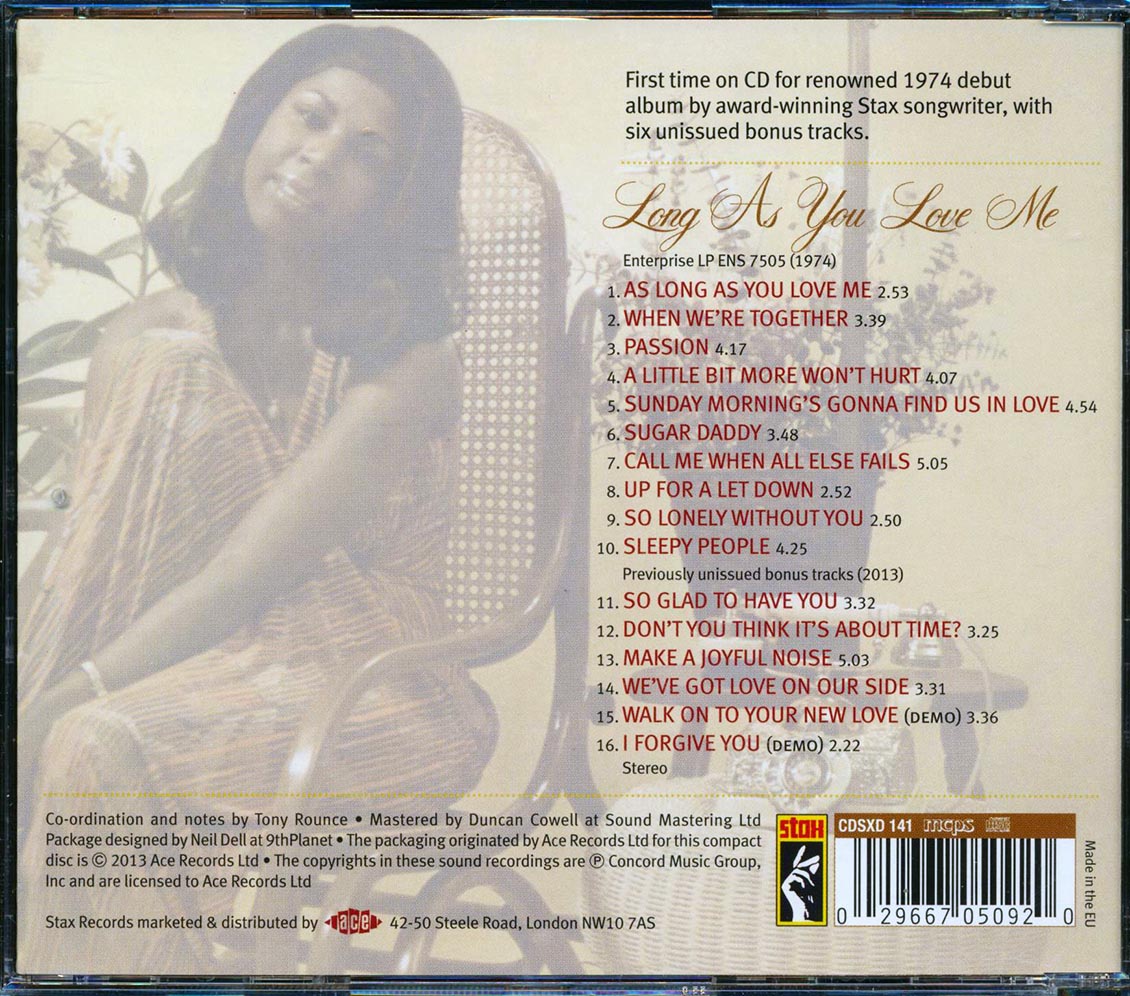 Bettye Crutcher - Long As You Love Me [New CD]