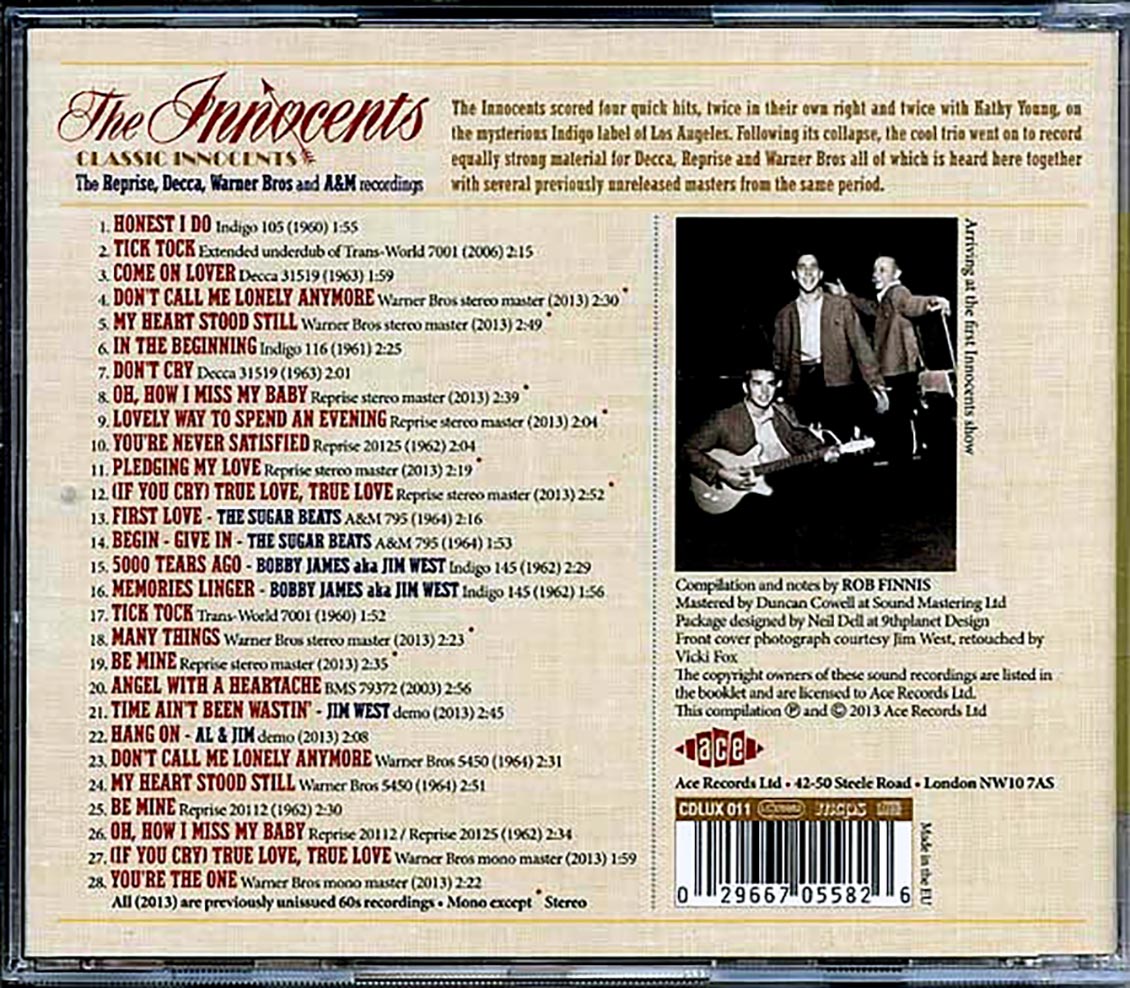 The Innocents - Classic Innocents: The Reprise, Decca, Warner Bros. And A & M Recordings Plus More (28 tracks) [New CD]